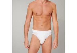 Schiesser Slip Organic Cotton mit seitlichen Streifen (3-St) im 6er Pack Grau/Weiß/Hellgrau