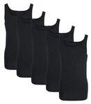 GTZBURG Unterhemd Feinripp (Set, 5-St) Schwarz/Dunkelgrau