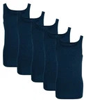 GTZBURG Unterhemd Feinripp (Set, 5-St) Dunkelblau/Blau