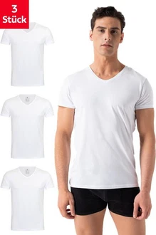 Burnell & Son Unterhemd T-Shirt Business mit Kurzarm und V-Ausschnitt Burnell & Son Unterhemd T-Shirt Business mit Kurzarm und V-Ausschnitt