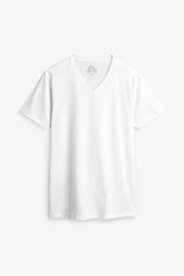 Next Unterhemd T-Shirts mit V-Ausschnitt V-Shirt (5er-Pack) Blau/Dunkelblau/Grau/Weiß