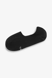 Next Flinge unsichtbare Sneaker-Socken (5-Paar) Schwarz/Dunkelgrau