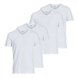 Unterziehshirt Basic V-Neck Tee SS (4-St) aus softem Baumwoll-Jersey