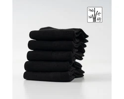 Vivi Idee Sneakersocken Bambussocken Herren Damen Flinge Schwarz