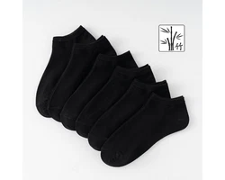 Vivi Idee Sneakersocken Bambussocken Herren Damen Flinge Schwarz