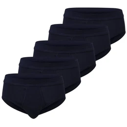 GTZBURG Slip (5-St) mit Eingriff, aufgedoppelter Frontbereich, Feinripp, 5 Stck
