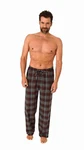 Trend by Normann Pyjama Herren Hose Dunkelrot/Rot/Braun