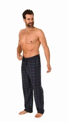 Trend by Normann Pyjama Herren Schlafanzug Hose (Karo Optik) Rot/Hellblau/Lila/Grün/Orange/Dunkelrot/Schwarz