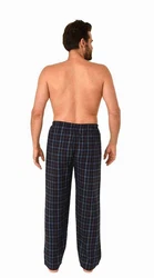 Trend by Normann Pyjama Herren Schlafanzug Hose (Karo Optik) Rot/Hellblau/Lila/Grün/Orange/Dunkelrot/Schwarz