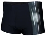 Aquarti Badehose Kurz Sportlich Streifen Dunkelblau/Blau/Schwarz/Grau