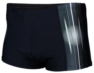 Aquarti Badehose Kurz Sportlich Streifen Dunkelblau/Blau/Schwarz/Grau Aquarti Badehose Kurz Sportlich Streifen Dunkelblau/Blau/Schwarz/Grau