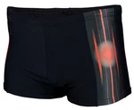 Aquarti Badehose Kurz Sportlich Streifen Rot/Orange