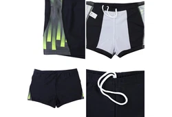 Aquarti Badehose Kurz Sportlich Streifen 