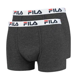 Fila Herren Boxer Shorts (2er Pack) dunkelgrau