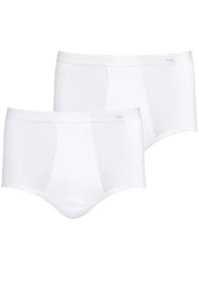 Slip 2er Pack Noblesse (Spar-Set, 2-St) Slip / Unterhose - Baumwolle - Mit Eingriff -