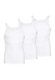 Unterhemd 3er Pack Dry Cotton (Spar-Set, 3-St) Unterhemd / Tanktop - Baumwolle - Thermoregulierend