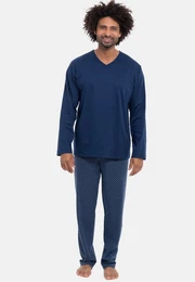 Pyjama Lounge - Nightwear (Set, 2 tlg) Schlafanzug - Baumwolle - Langarm-Shirt und lange Hose im Set