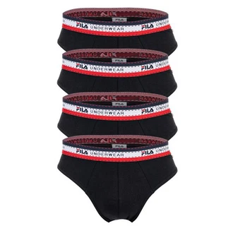 FILA Herren Slip 4er Pack Logobund Cotton Stretch schwarz FILA Herren Slip 4er Pack Logobund Cotton Stretch schwarz