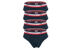 FILA Herren Slip 4er Pack Logobund Cotton Stretch 