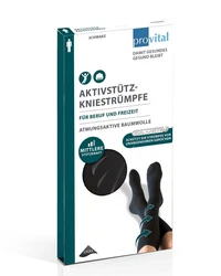 provital Kniestrümpfe men Aktiv Stützknee schwarz