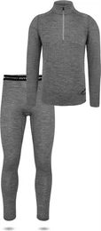 Thermounterhemd Herren Merino Langarmshirt und Hose Thermo Skiunterwsche Unterhemd und Unterhose 100 % Merinowolle