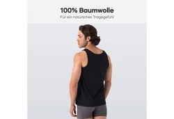Barrio 13 Tanktop Unterhemd Achselshirt für Herren Schwarz