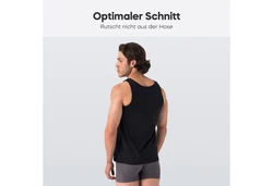 Barrio 13 Tanktop Unterhemd Achselshirt für Herren Schwarz