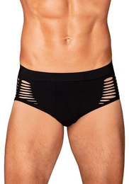 Slip Mnner-Slip mit Cut-outs - schwarz (1-St) Netz