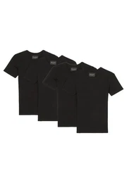 Unterhemd 4er Pack Essentials Organic Cotton (Spar-Set, 4-St) Unterhemd / Shirt Langarm - Baumwolle -