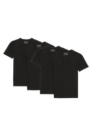 Unterhemd 4er Pack Essentials Organic Cotton (Spar-Set, 4-St) Unterhemd / Shirt Langarm - Baumwolle -