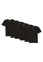 Unterhemd 6er Pack Essentials Organic Cotton (Spar-Set, 6-St) Unterhemd / Shirt Langarm - Baumwolle -