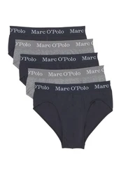 Marc O'Polo Slip Elements Organic Cotton 5er Pack Dunkelblau/Dunkelgrau/Lila/Grau/Rosa/Braun