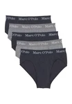 Marc O'Polo Slip Elements Organic Cotton 5er Pack Dunkelblau/Dunkelgrau/Lila/Grau/Rosa/Braun