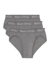 Marc O'Polo Slip 3er Pack Elements Organic Cotton Rosa/Dunkelgrau/Grau/Lila/Braun