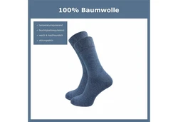 cawaso Businesssocken für Herren (10 Paar) Dunkelblau/Blau