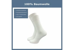 cawaso Businesssocken für Herren (10 Paar) Weiß/Dunkelgrau/Hellblau
