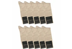 cawaso Businesssocken für Herren (10 Paar) Beige/Khaki/Weiß/Grau/Braun