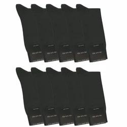cawaso Businesssocken für Herren (10 Paar) Schwarz/Dunkelgrau/Khaki