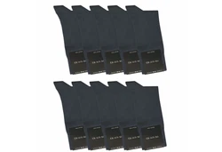 cawaso Businesssocken für Herren (10 Paar) Dunkelblau/Blau/Grau