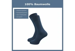 cawaso Businesssocken für Herren (10 Paar) Dunkelblau/Blau/Grau