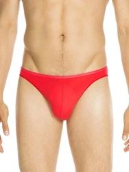 Hom Slip Herren Micro Briefs Plumes Rot/Dunkelrot