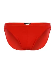 Hom Slip Herren Micro Briefs Plumes Rot/Dunkelrot