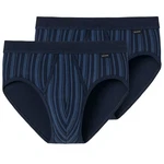 Schiesser Slip mit Eingriff Dunkelblau/Blau