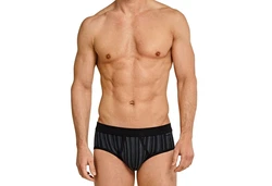 Schiesser Slip mit Eingriff Schwarz/Dunkelgrau/Grau/Braun