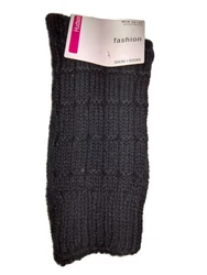 Hudson Kurzsocken Schnurwollesocken Schwarz/Dunkelgrau