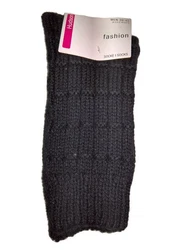 Hudson Kurzsocken Schnurwollesocken Schwarz/Dunkelgrau