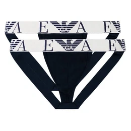 String Jockstraps Stretch Cotton (2-St) mit doppelt verarbeitetem Frontbereich