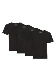Unterhemd 4er Pack Iconic Rib Organic Cotton (Spar-Set, 4-St) Unterhemd / Shirt Langarm - Baumwolle -