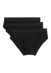 Marc O'Polo Slip Essentials 3er Pack (Spar-Set) Schwarz/Braun