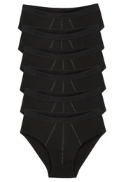 Slip 6er Pack 24/7 (Spar-Set, 6-St) Midi Slip / Unterhose - Baumwolle - Ohne Eingriff - Wrmend